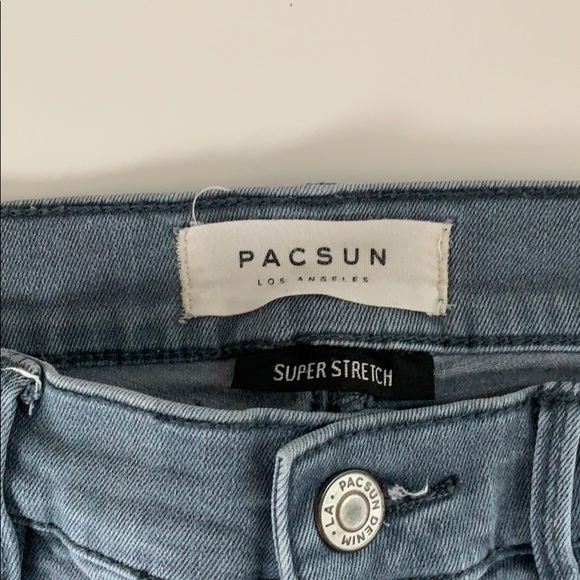 PACSUN jeans, grey, size 26 waist - Picture 3 of 4